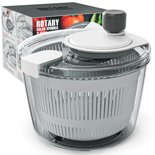 Salad Spinner Lettuce Spinner (White)