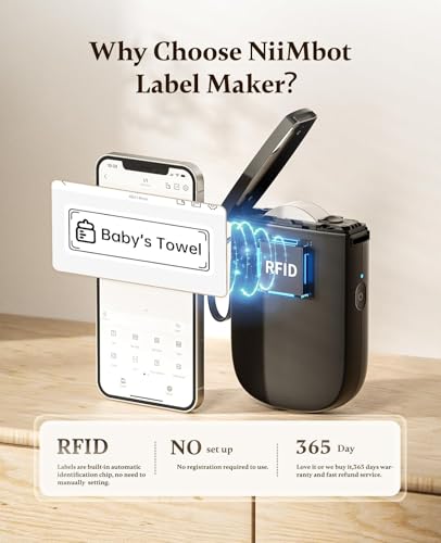 D11 Upgraded Version 300 DPI Label Maker with Tape