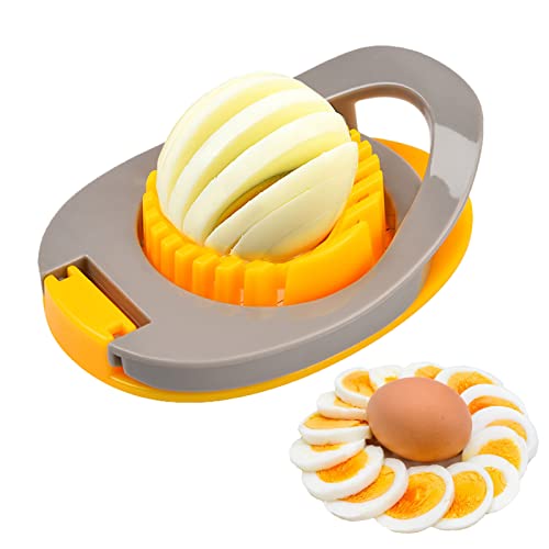 Egg Slicer for Hard Boiled Eggs (Yellow)
