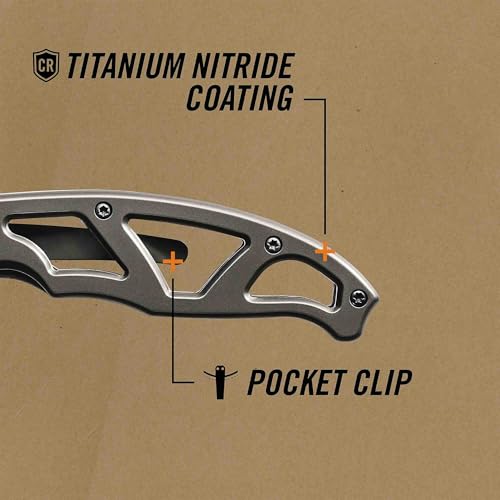 Gear Paraframe I EDC Folding Pocket Knife (0.5" / Paraframe I (Serrated Edge - Gray))