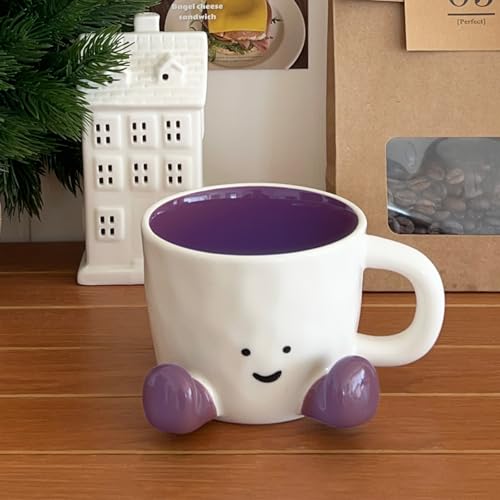 Cute Coffee Mug for Women (Purple)