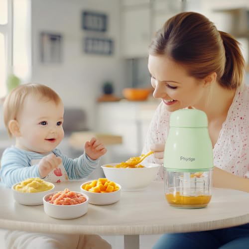 Baby Food Maker with Baby Food Containers (Green-New)