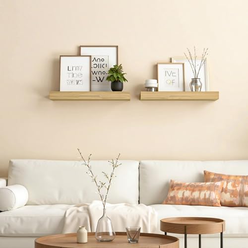 Floating Shelves for Wall (Natural / 15.7 Inches)