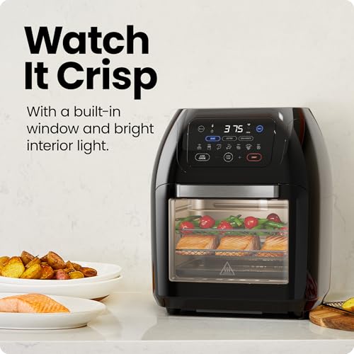 Multifunctional Digital Air Fryer+ Rotisserie (10 quarts / Black)