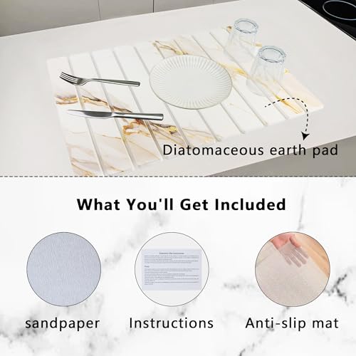 Large Stone Diatomaceous Dish Drying Mat (23.6" x 15.4")