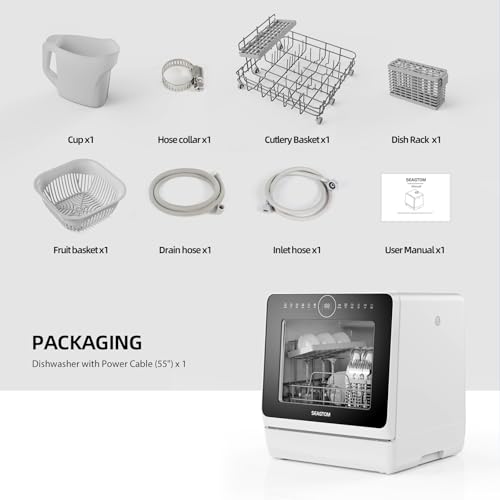 Countertop Dishwasher Water Tank 10 Programs Baby Care Mode Hot Air Drying (new)