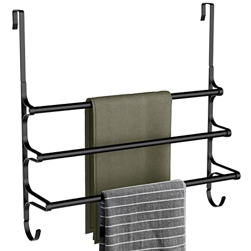 Over The Door Towel Rack (20.27"L / Matte Black)