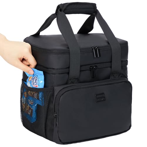 Cooler Lunch Bag (Double Layers-12.5L / Black)