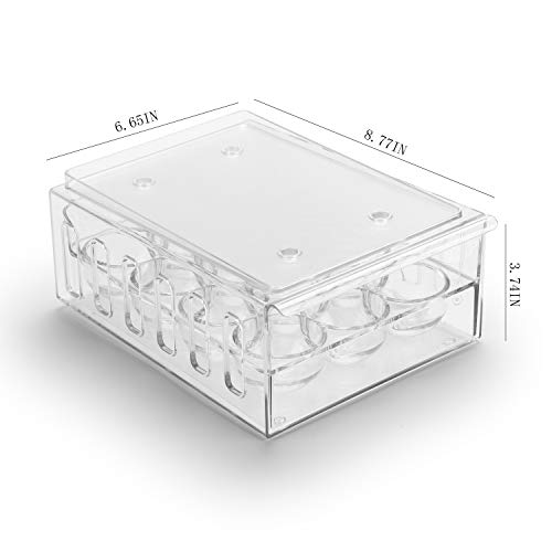 Egg Holder for Refrigerator Drawer Type Egg Container for Refrigerator BPA Free Fridge Organizer