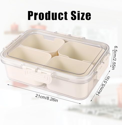 Snack Box Container (1 PC - 4 Compartments)
