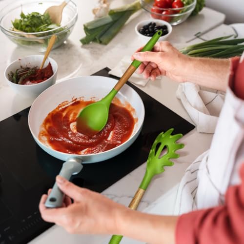 Green Silicone Kitchen Utensil Set (Green)