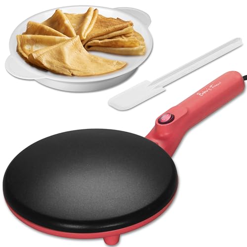 Instant Crepe Maker with Handle (Crepe Maker (Red))