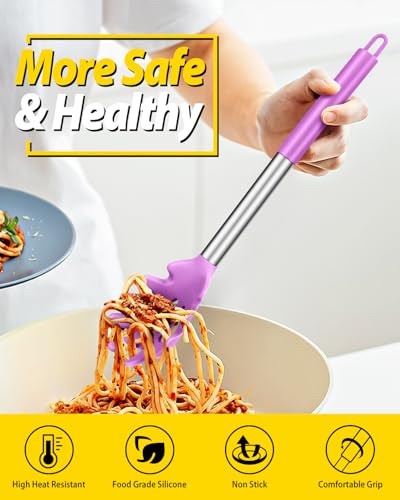 Silicone Soup Ladle and Pasta Spoon Set (2 Count)