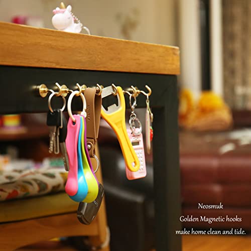 Magnetic Hooks (Gold / 0.67 inches)