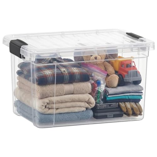 Clear Storage Box with Lid (49 Quart)