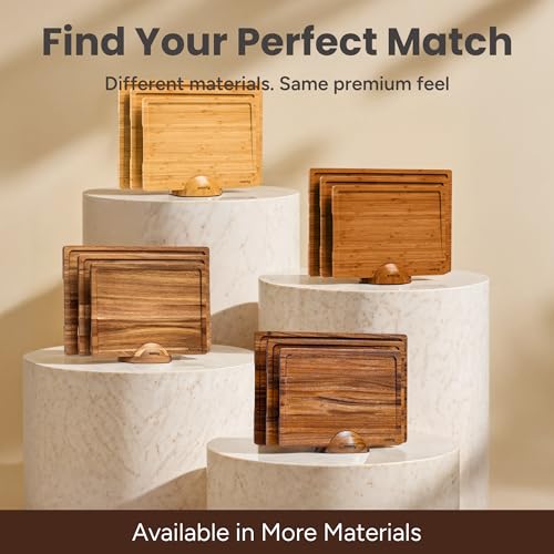 Cutting Boards for Kitchen (Brown / 4-Piece)
