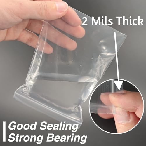 200Pcs 2x3 Inch Plastic Zip Bags (200 Count)