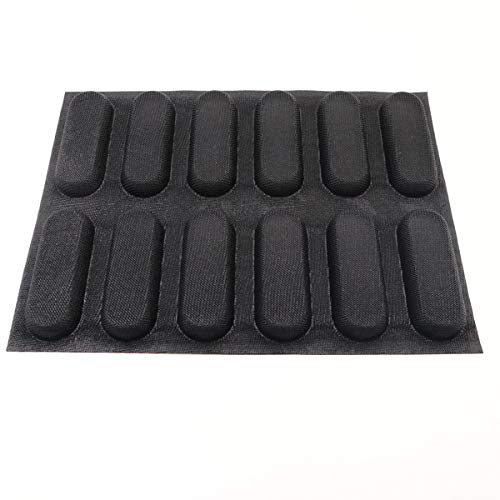 Silicone Hot Dog Bread Forms Mini Baby Sandwich Baking Molds Food grade Perforated Eclair Sheets for Home Oven