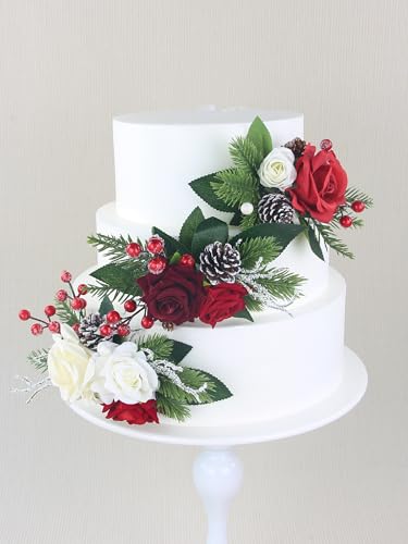 3Pcs Premade Cake Flowers (3 Count)