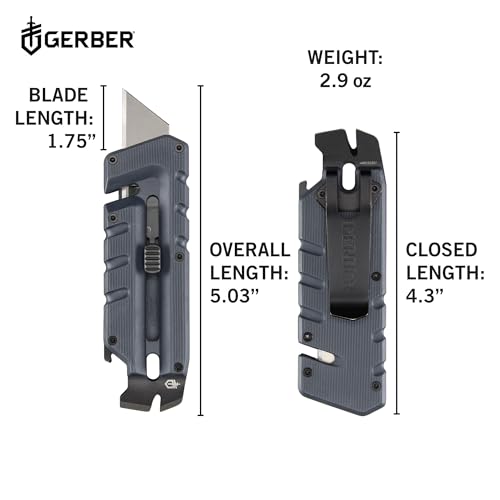 Prybrid Pocket Knife Multitool 8 (Blue with Clip)
