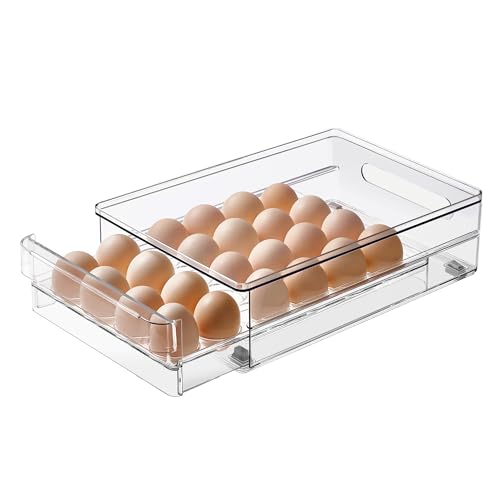 24 Capacity Egg Holder for Refrigerator Organizer Bins