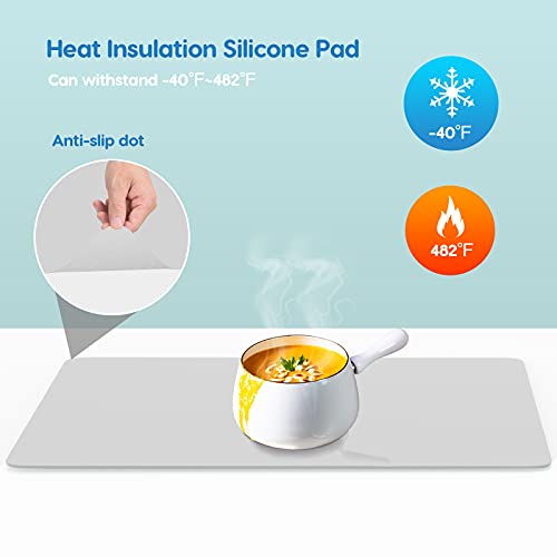 Extra Large Silicone Mat 35.3"x23.5"x0.08" (Translucent / 36"L x 24"W)