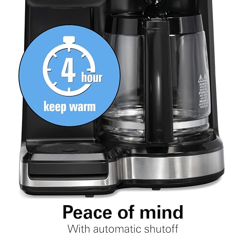 2 Way Drip Coffee Maker & Single Serve Coffee Machine (12 Cup / Black)