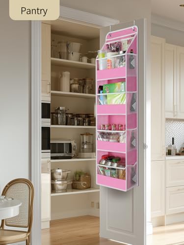 5 Tier Over the Door Organizer (Pink / 5 Tier)