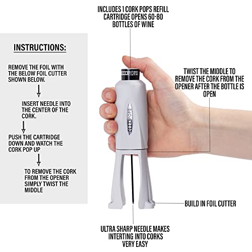 Legacy Wine Opener Built (Gray / 1 Cartridge)