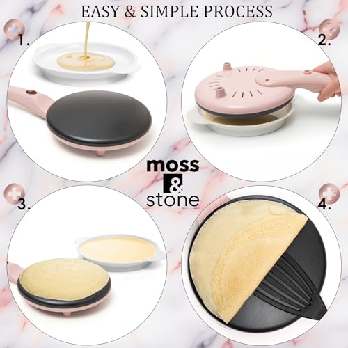 Pink Electric Crepe Maker (8 Inch Corded / Pink)