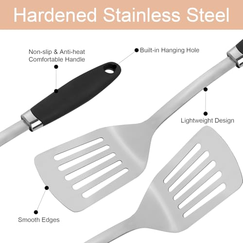 3 Piece Stainless Steel Utensil Set (B-Silver Cooking Utensils)