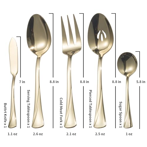 Alice Champagne Gold Mirror 45 (Champagne Gold / 45 pieces for 8)