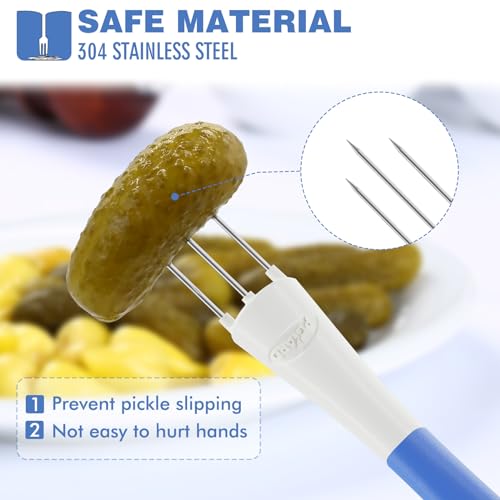 2 Pack Pickle Fork Pickle Grabber Tool (Blue)
