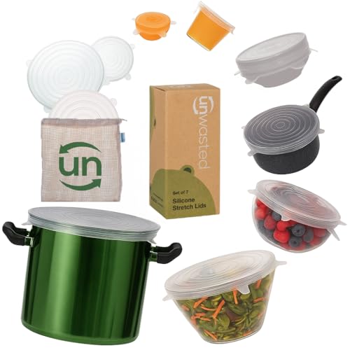 Reusable Silicone Lids (Variety Pack, 7 Pack)