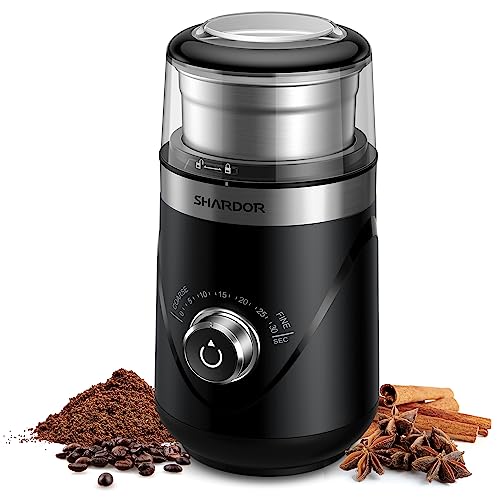 Electric Super Silent Blade Coffee Grinder (Black / 1 Bowl)