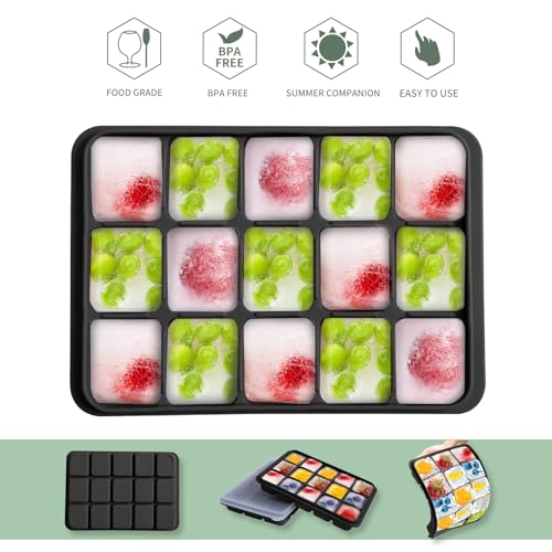 Ice Cube Trays Set of 2 (Black)