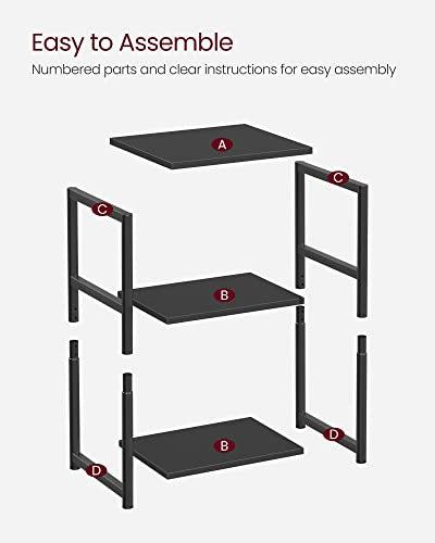 Side Table Small End Table (Ink Black)