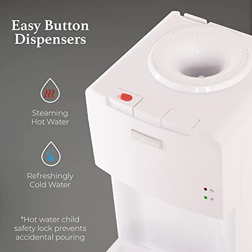 Top Loading Water Cooler with Removable Drip Tray & Energy (White / Top Load)