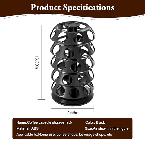 K Cup Holder Coffee Pods Holder with 40 K (New Model Black)