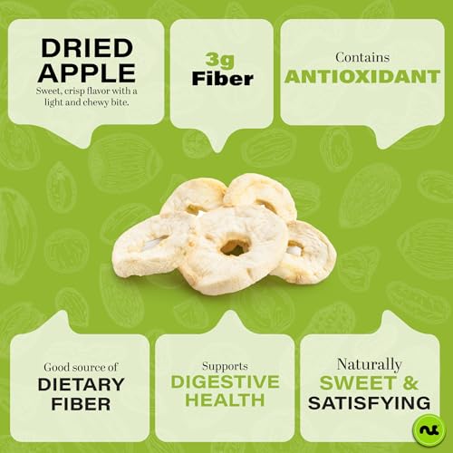 Dried Apple Rings Slices (Dried Apple Rings / 48 oz)