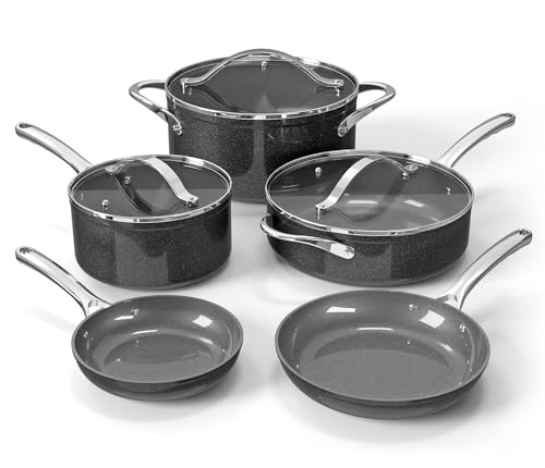 Bakken 12 Piece Ceramic Cookware Set (Black / Pack of 12)