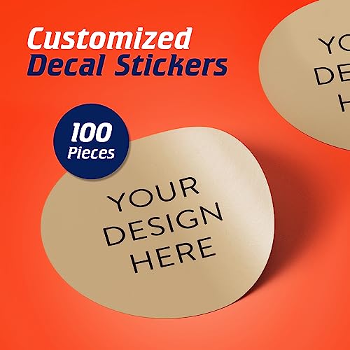 Custom Vinyl Stickers Your Image (100 Count)