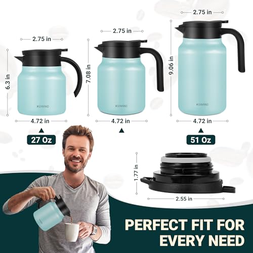 Small Insulated Coffee Carafe (Blue / 27 Ounces)