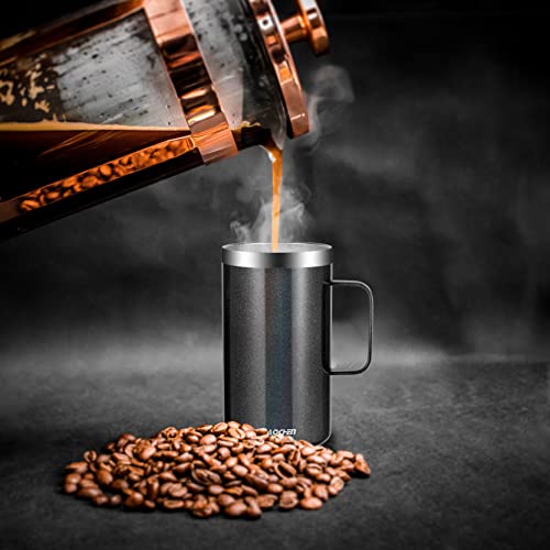 20 oz Insulated Coffee Mug (A1.Glitter Black / 20 ounces (1 pack))