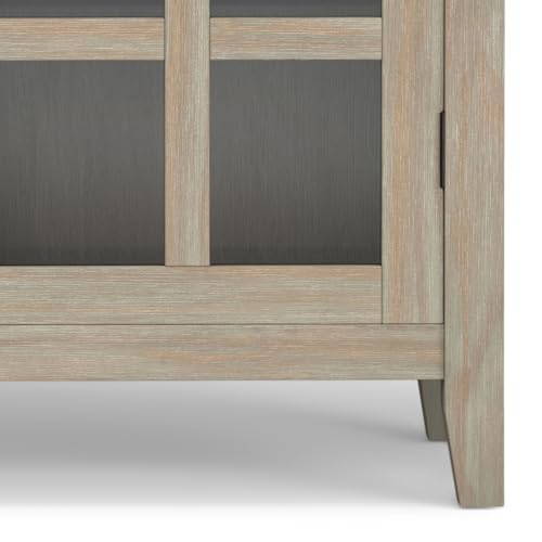 Artisan 38" Wide Solid Wood Cabinet in Distressed Grey (Distressed Grey / 38 inch)