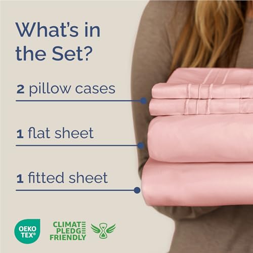 Full Size 4 Piece Sheet Set (31 - Baby Pink / Full)