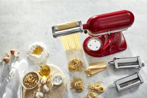 KSMPRA 3 pc Pasta Roller (3-Piece Set / Pasta Roller & Cutter)