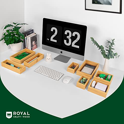 Bamboo Jewelry Organizer Box & Chests Set