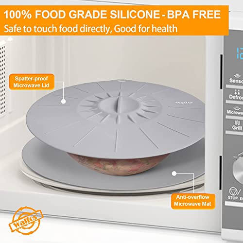 Silicone Microwave Mat & Lid Set