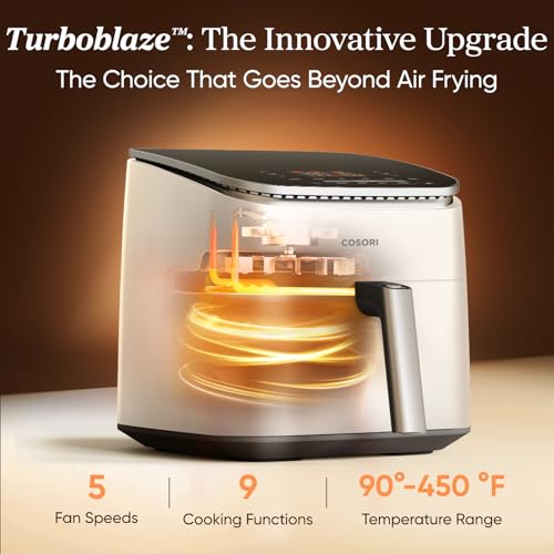 TurboBlaze Smart Air Fryer 6 Qt (Air fryer / Cream)